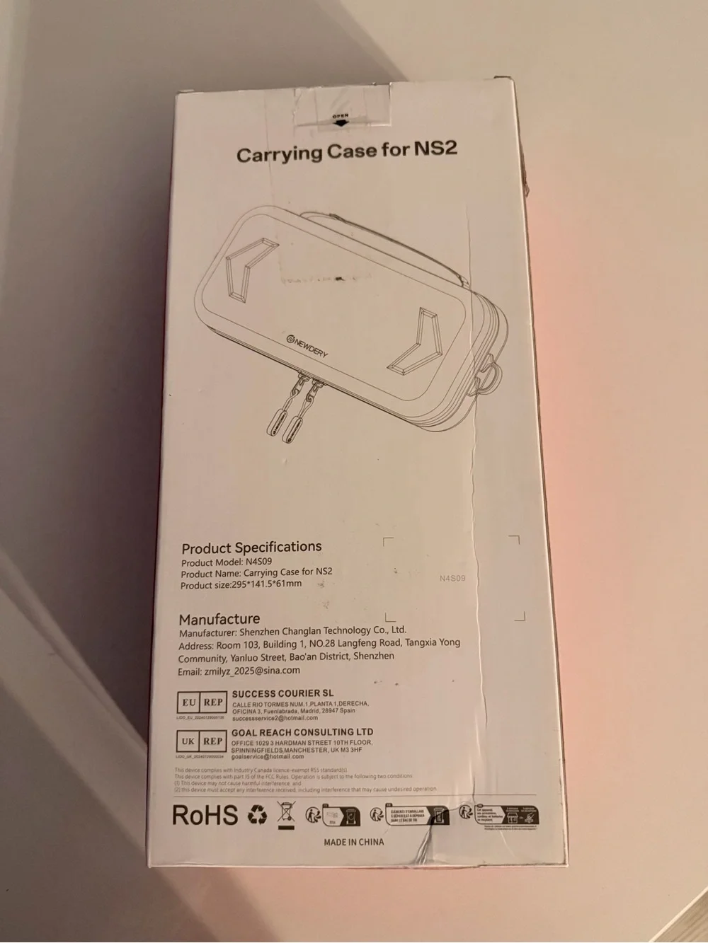 Carrying Case for NS2 - White